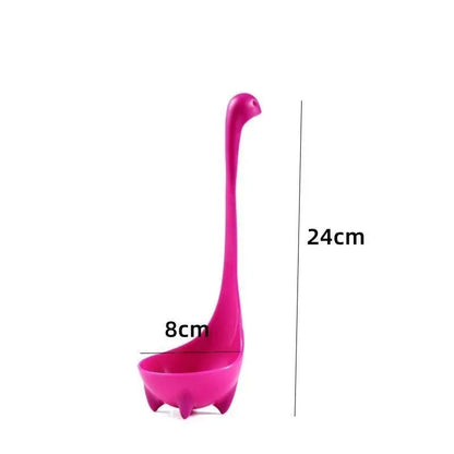 Soup Ladle Gadgets Cute Loch Ness Monster Soup Ladle Large Soup Ladle Long Handle Can Stand Creative Serving Spoon Kitchen Tools